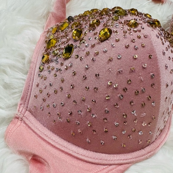 Rare Discontinued Crystal Pink Bombshell Victorias Secret Swim top - Picture 7 of 14